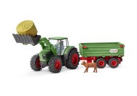 SCHLEICH Farm World 42379 Traktor mit Anhänger