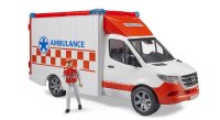 BRUDER 02676 MB Sprinter Ambulanz mit Fahrer Profi-Serie...