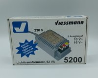 VIESSMANN 5200 Lichttransformator 16 V, 52 VA  Spur Neutral