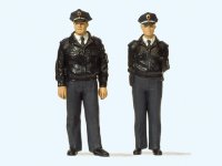 PREISER Polizisten stehend in blauer Uniform BRD 44909...