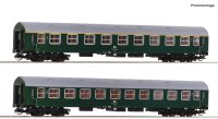 ROCO Set 1 mit zwei Reisezugwagen Bauart Y/B 70 der DR...