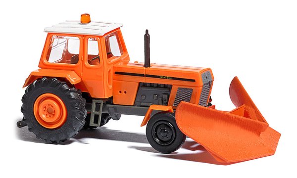 BUSCH 8710 Traktor Fortschritt mit Spitzpflug Miniaturmodell 1:120